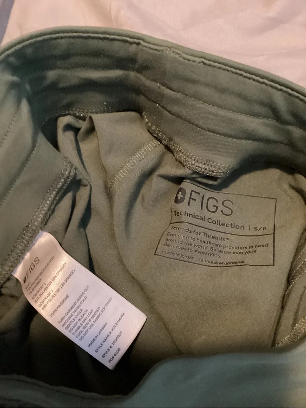 Figs Zamora moss green Jogger scrub pants - Picture 7 of 7